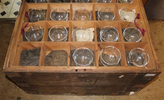 Qty glass rinsers in box